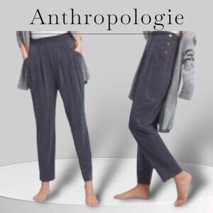 Anthropologie Saturday Sunday Gray Soft Modal Blend Pocketed Ankle Pants Size XS